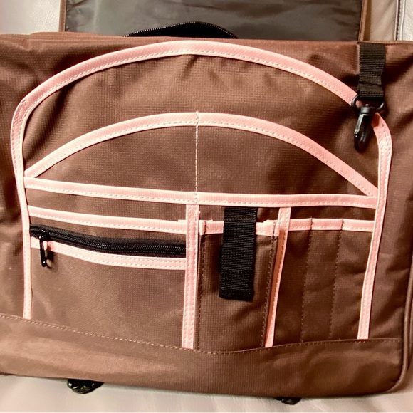 Tracker Brown and Pink Messenger School Work Bag Never Used - Picture 2 of 16